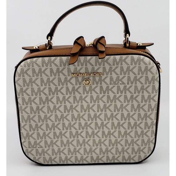 Michael Kors Handbags - New Michael Kors Medium Signature Top Handle Leather Crossbody $198.00